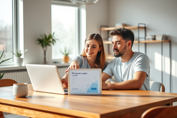 Image illustrant les étapes pour demander un prêt personnel de 1 000 $ à 50 000 $ avec LoanConnect.